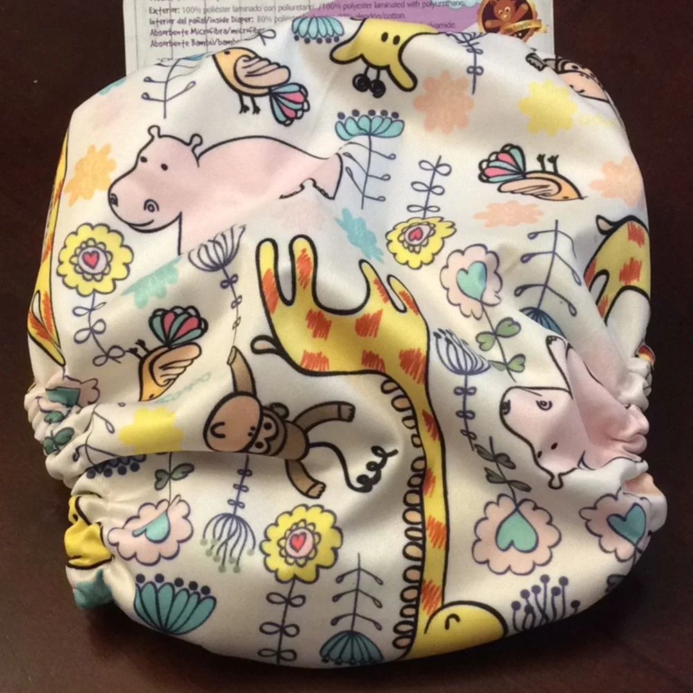 🌱One size cloth diaper 🐒🦒🦛💞